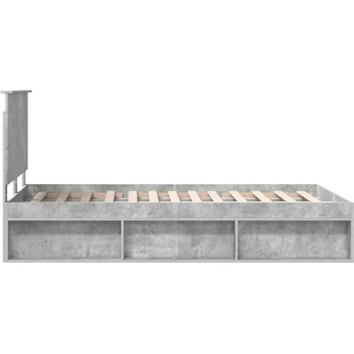  Okvir za krevet Beton 120 x 190 cm Čvrsto borovo drvo Slike