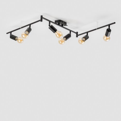  LED spot svetiljka 6xE27/6,5W/230V crna Slike