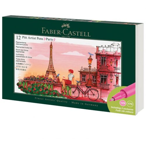  SET PITT ARTIST PEN PK12 PARIS FABER CASTELL 267136 SORTIRANO Cene