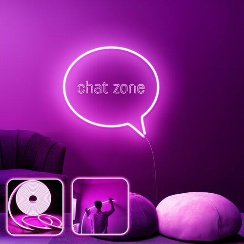 Opviq chat zone - medium - pink pink decorative wall led lighting Cene