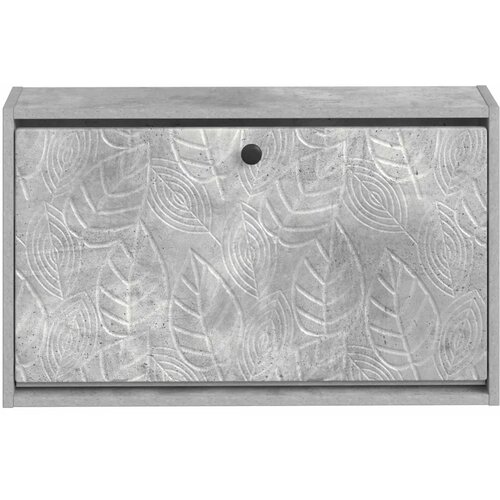  Ormar za cipele na zidu DELFT 71 x 17 x 43 cm Konstruirano drvo - Betonska siva Slike