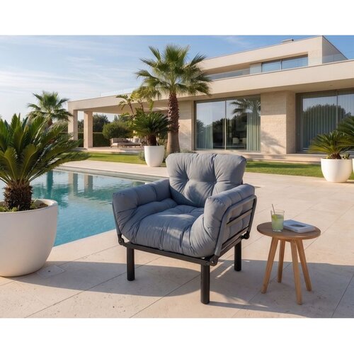 Atelier Del Sofa ba&amp;scaron;tenska fotelja na razvlačenje Nitta, siva Slike