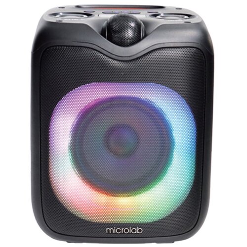 Microlab PT601W karaoke zvučnik 80W, Bluetooth, LED, 7,4V/3600mAh, Aux, USB, microSD, FM + Mic*1kom Slike