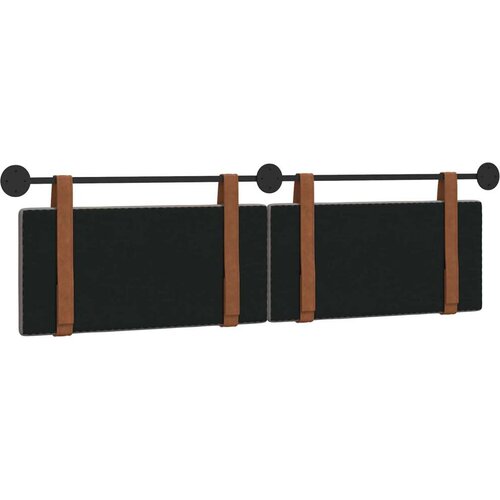  Držeće uzglavlje Zidne Sivo-smeđa 170 x 55 x 5 cm Antikni PU - Sivo-smeđa 160 cm bez LED Slike
