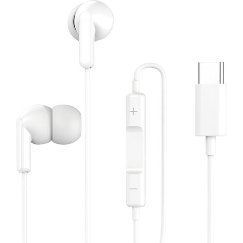 Oem Grab 'N Go, Žične slu&scaron;alke v u&scaron;esa USB-C z mikrofonom in daljinskim upravljalnikom, Bela, (5000228739) Cene