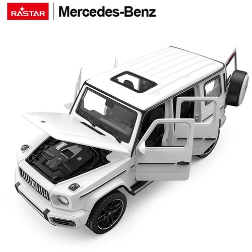  Licencirani metalni auto na daljinsko upravljanje 1:32 Mercedes AMG G63 RASTAR - bijeli Cene