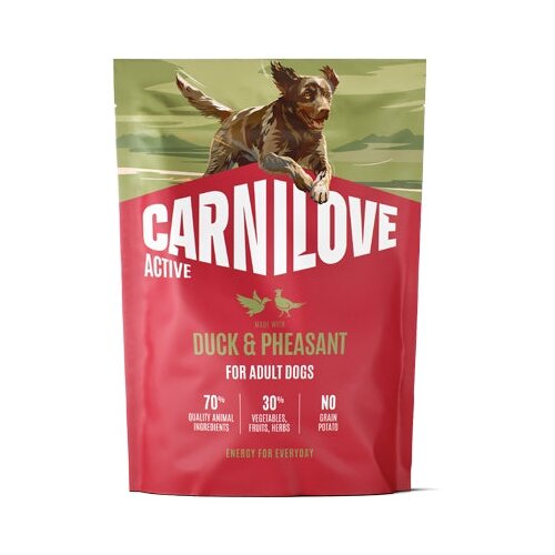 Carnilove Dog Active Adult, briketi - raca in fazan 1,5 kg Cene