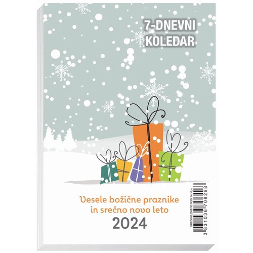  Vložek za namizni koledar pleksi tedenski 10x14 2024 PROMOCIJA Cene