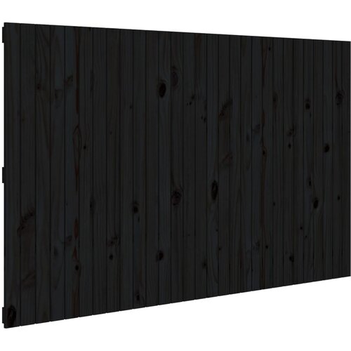  Zidno uzglavlje crni 185x3x110 cm od masivne borovine Slike