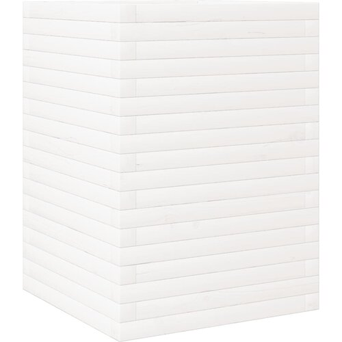 VidaXL Vrtno cvetlično korito belo 50x50x68,5 cm trdna borovina, (21229213) Slike