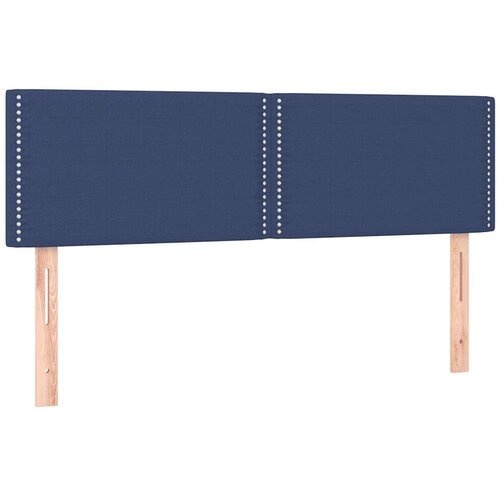  Krevet s oprugama i madracem plavi 140x200 cm od tkanine Slike