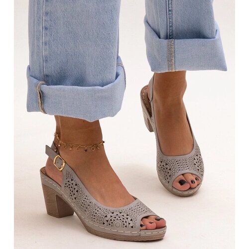 D/CEO Black sandals on a block heel Millo Slike