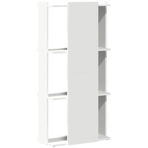  Regal za knjige s 3 razine bijeli 60x30x120cm konstruirano drvo Slike