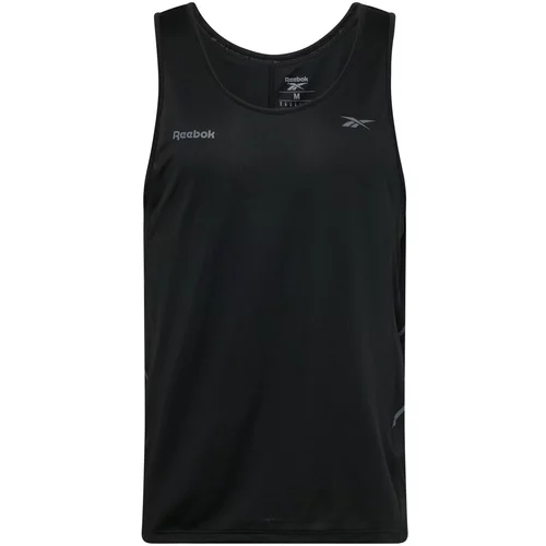 Reebok Tehnička sportska majica 'SPEED' siva / crna