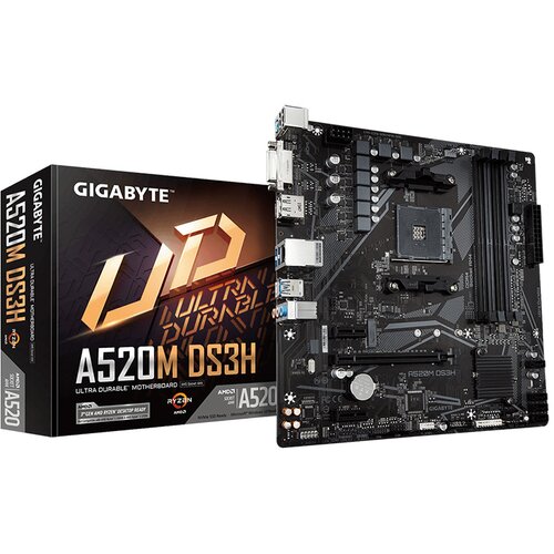 Gigabyte MB A520M DS3H AM4, 4xDDR4, M.2, 4xSATA, DVI, HDMI, DP Cijene