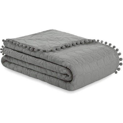 AmeliaHome Sivo posteljno pregrinjalo Meadore, 170 x 210 cm Cene