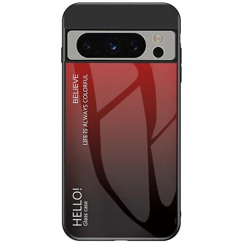 INORCO Gradient barvni ovitek za Google Pixel 8 Pro, kaljeno steklo+PC+TPU hibridni ovitek za telefon, (22036926) Slike