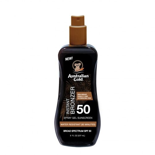 Australian Gold SPF 50 Spray gel with bronzer 237ml Cene