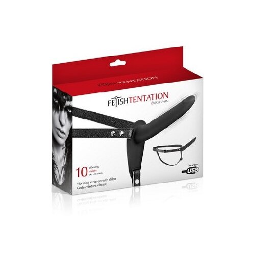  Silikonski vibro strap punjiv | Strap Vibro Black Cene