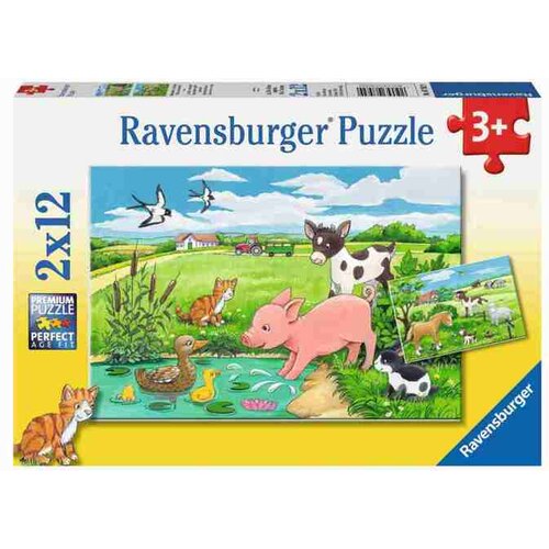 Ravensburger puzzle - Mladunci na farmi 2x12 delova Cene