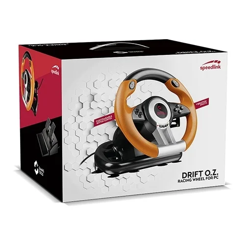  Volan SPEEDLINK DRIFT O.Z.Racing, pedale, za PC, black-orange SL-6695-BKOR-01