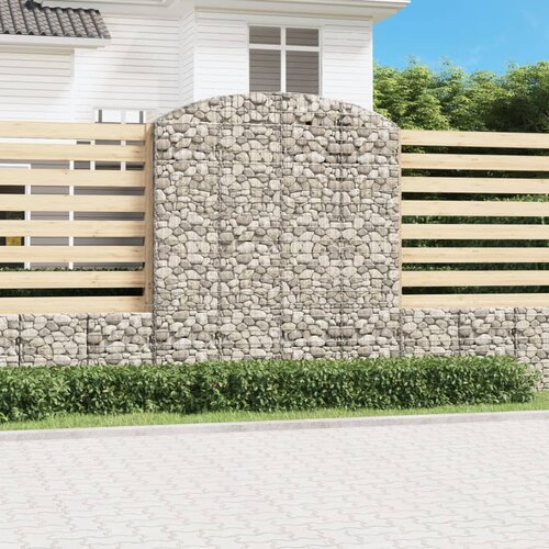  Gabionska ko&amp;scaron;ara s lukom 200x50x220/240 cm pocinčano željezo Slike