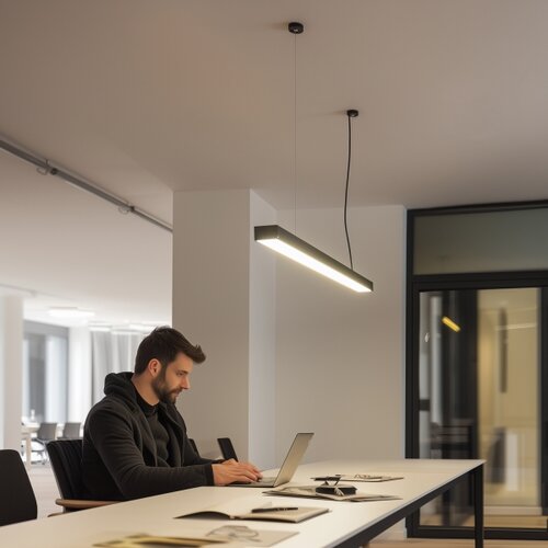  LED stropno nadgradno viseće svetlo CYNIDECO LED/45W/230V 4000K crno Slike