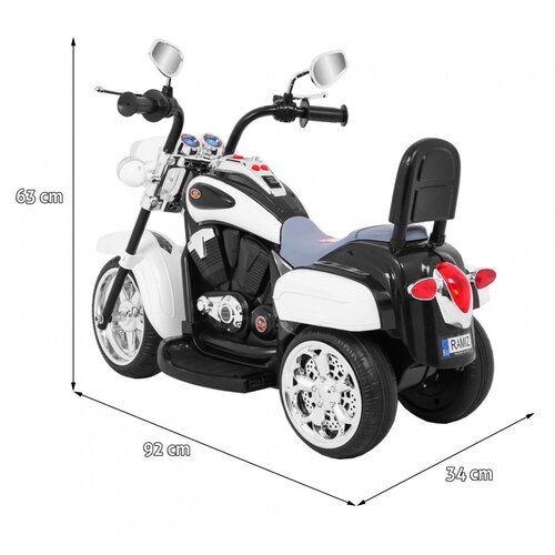  na akumulator NightBike Chopper - bel Slike