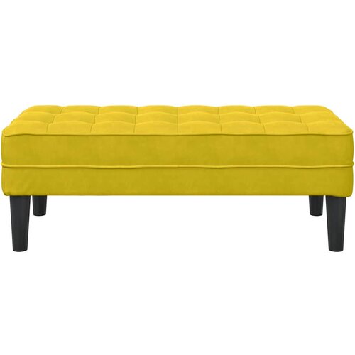 Klupa s jastukom Žuta 113 x 57 x 39 cm Bar&amp;scaron;un Slike