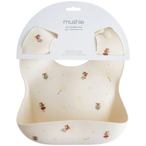 Mushie silikonski podbradnjak fairy mice Slike