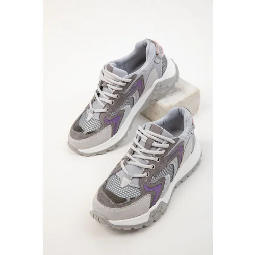 Soho Grey-Purple Women's Sneakers 19909