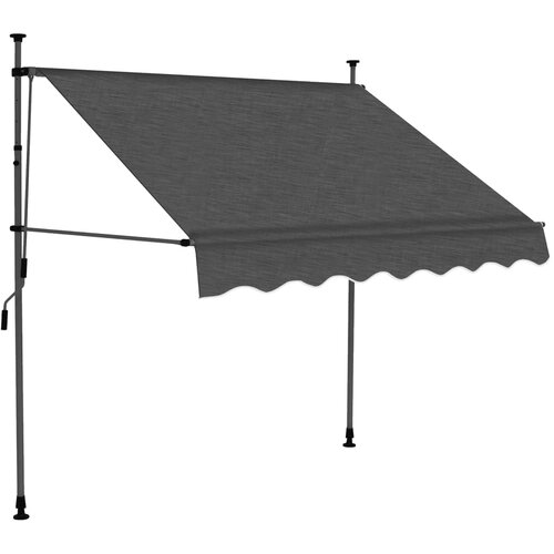 Maison Chic Ročno zložljiva tenda - Senčniki z LED lučkami 150 cm antracitna, (22041713) Slike
