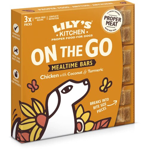 Lily's Kitchen on the go mealtime bars chicken multipack priboljški - 3 x 40 g Cene