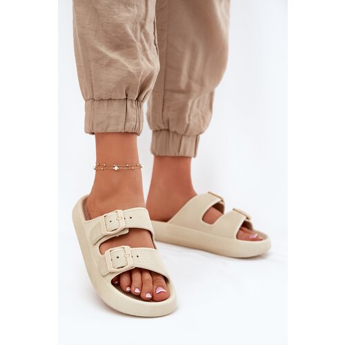 Boto Women's Platform Slippers With Buckles Beige Nitiana Cijene