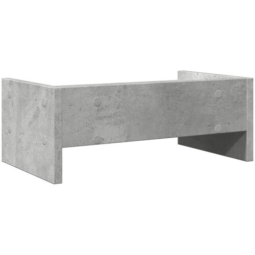  Stalak za monitor siva boja betona 42x24x16 cm drveni Slike