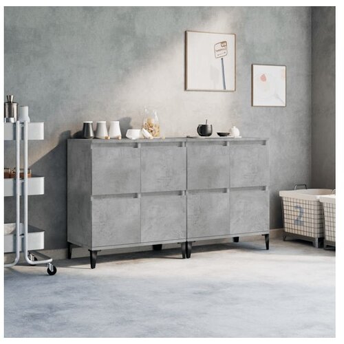  Komode 2 kom siva boja betona 60x35x70 cm od konstruiranog drva Cene