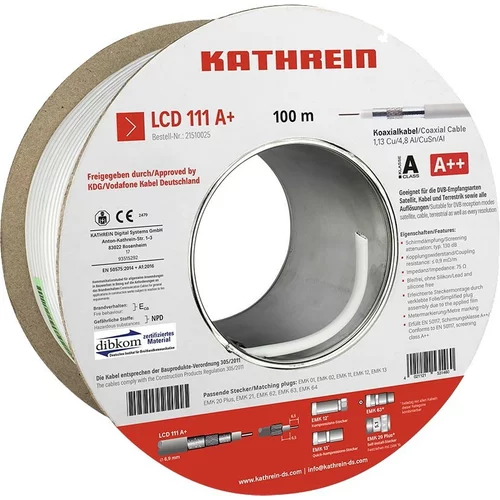 Kathrein Koaksialni kabel 130 dB, A++ LCD 111 A+/100m Eca, (20811261)