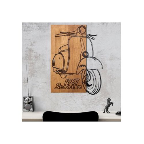 Wallity zidna dekoracija Nostalgic Scooter, 44x59,5cm, Hrast Cene