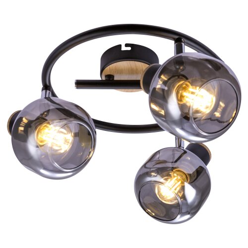 Mitea Lighting M180132 crna spot lampa 3xE14 40W Cene