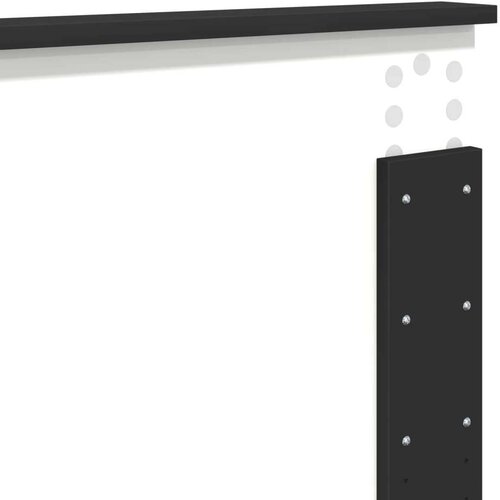  Okvir za krevet Crna 180 x 200 cm Konstruirano drvo Slike