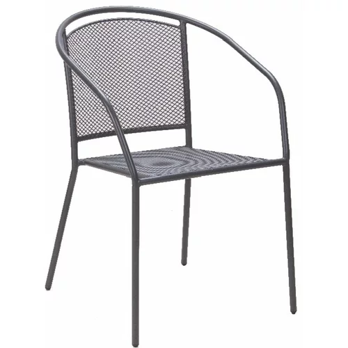 Arko baštenska metalna stolica siva 051116