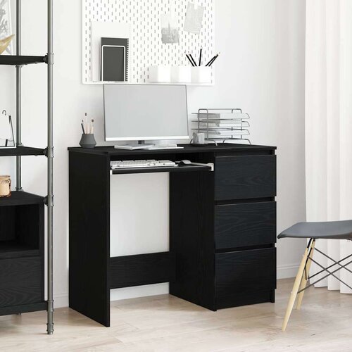 vidaXL Stol crni hrast 90x45x76 cm konstruirano drvo Cene