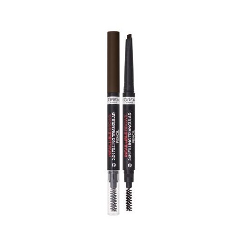 L&amp;acute;Or&amp;eacute;al Paris Infaillible Brows 24H Filling Triangular Pencil vodootporna olovka za obrve 1 ml nijansa 03 Dark Brunette za žene Slike