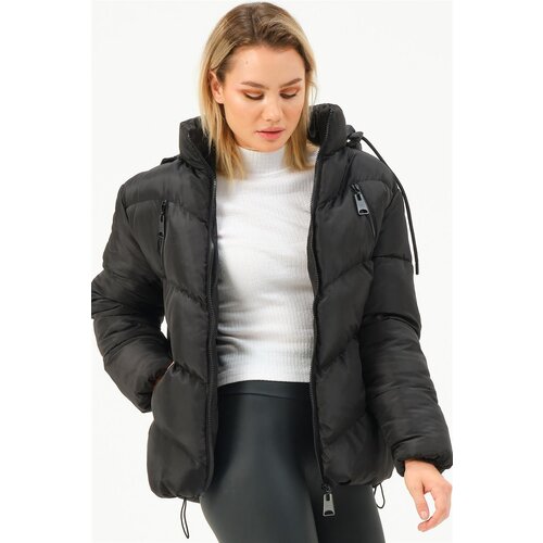 Dewberry Z6769 WOMEN&amp;#039;S COAT-BLACK Slike