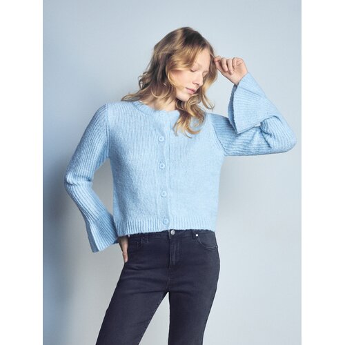 Reserved LADIES` SWEATER - bljedoplavo Cene