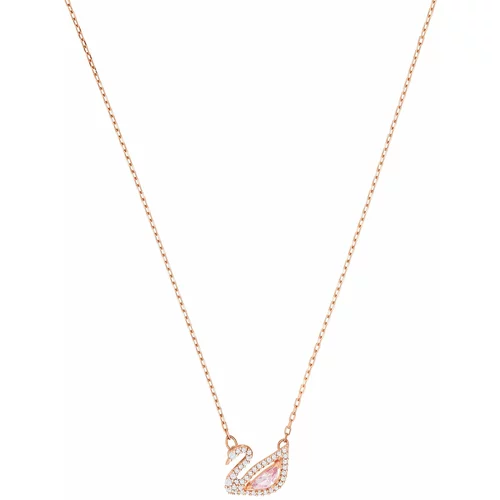 Swarovski Verižica 'Dazzling Swan' rožnato zlata / roza / bela