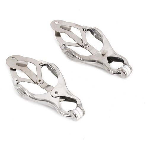 Kiotos Clover Nipple Clamps Silver Slike