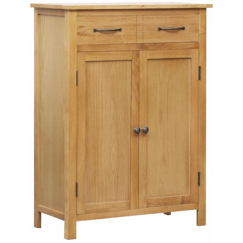 vidaXL Omarica za čevlje 76x37x105 cm trdna hrastovina Cene