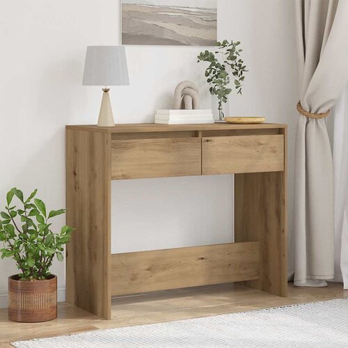  Konzolni stol boja hrasta 89 x 41 x 76,5 cm konstruirano drvo Cene