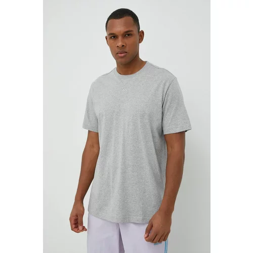 Adidas Pamučna majica boja: siva, melanž